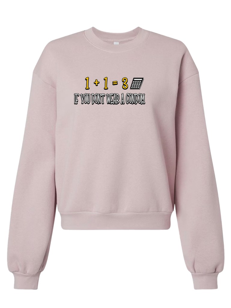 The American Apparel ReFlex Fleece Crewneck - Wear a Condom
