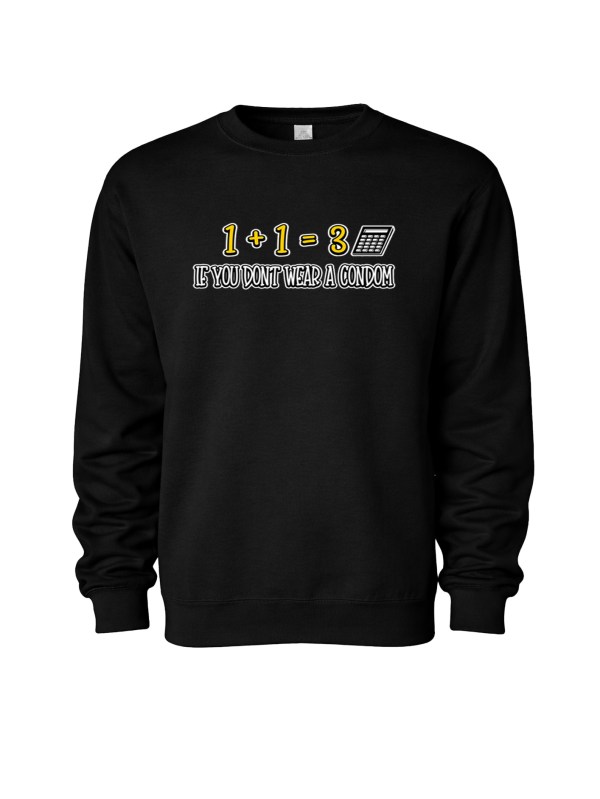 Unisex Midweight Crewneck Sweatshirt - Wear a Condom