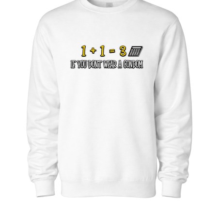 Unisex Midweight Crewneck Sweatshirt - Wear a Condom