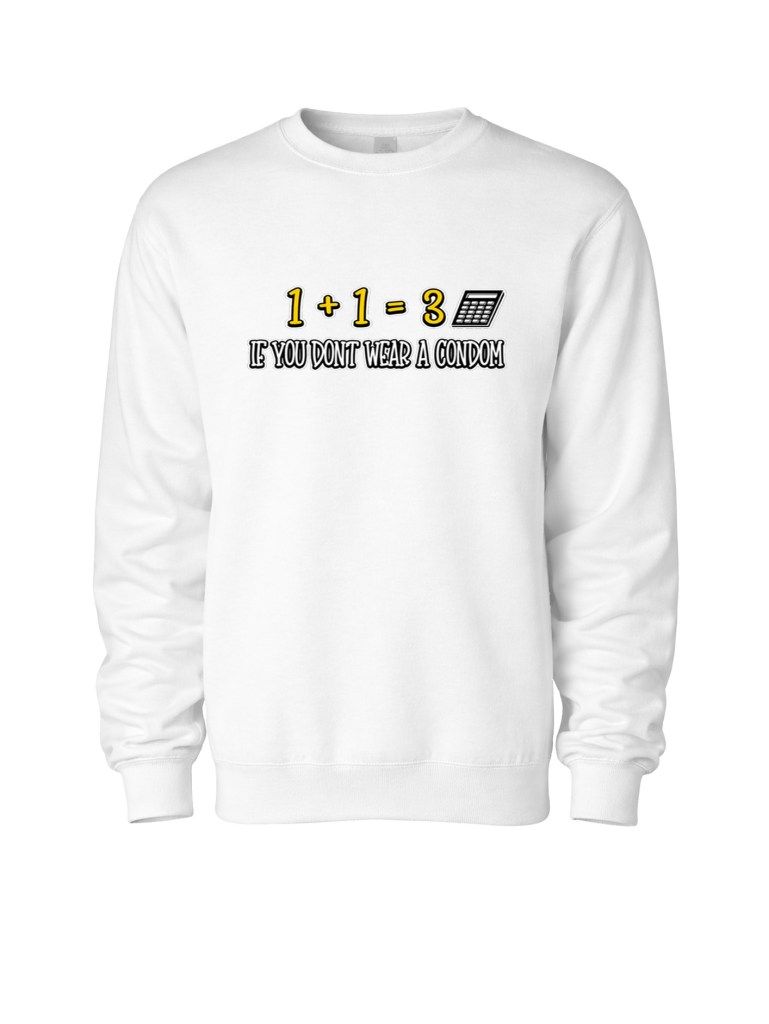 Unisex Midweight Crewneck Sweatshirt - Wear a Condom