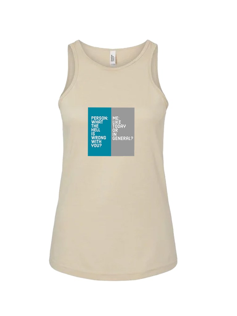 Ladies' CVC Racerback Tank - What's Wrong