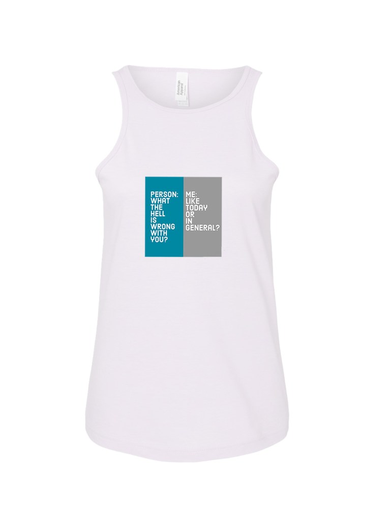 Ladies' CVC Racerback Tank - What's Wrong