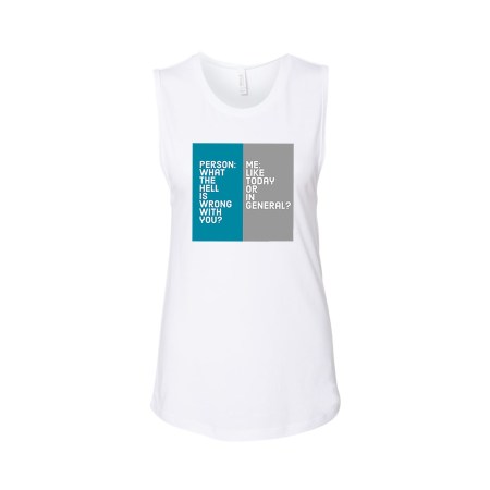 Women's Jersey Muscle Tank - What's Wrong