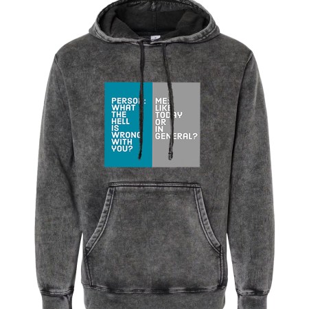Independent Trading Midweight Mineral Wash Hoodie - What's Wrong