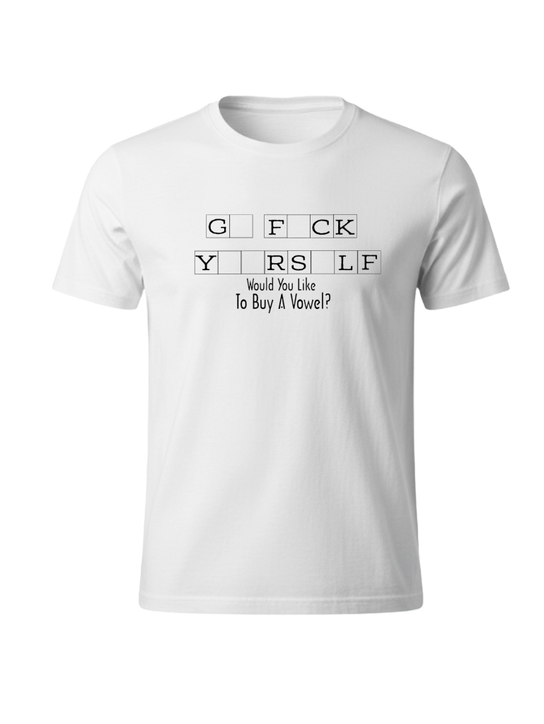 Light Cotton T-Shirt - F#ck Yourself White Out