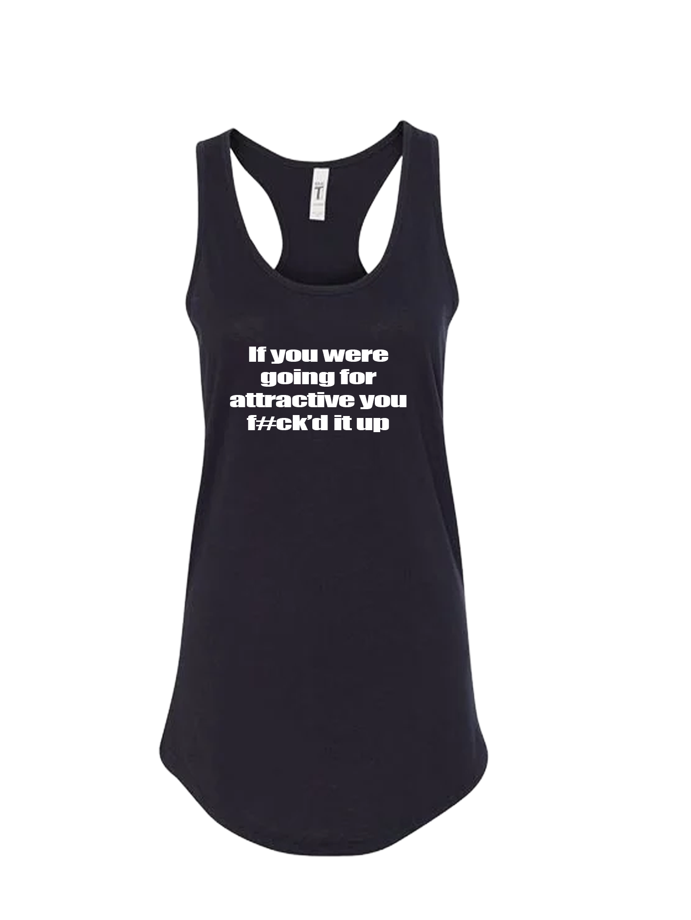 Ladies' Ideal Racerback Tank - F#ck'd it Up - Image 2