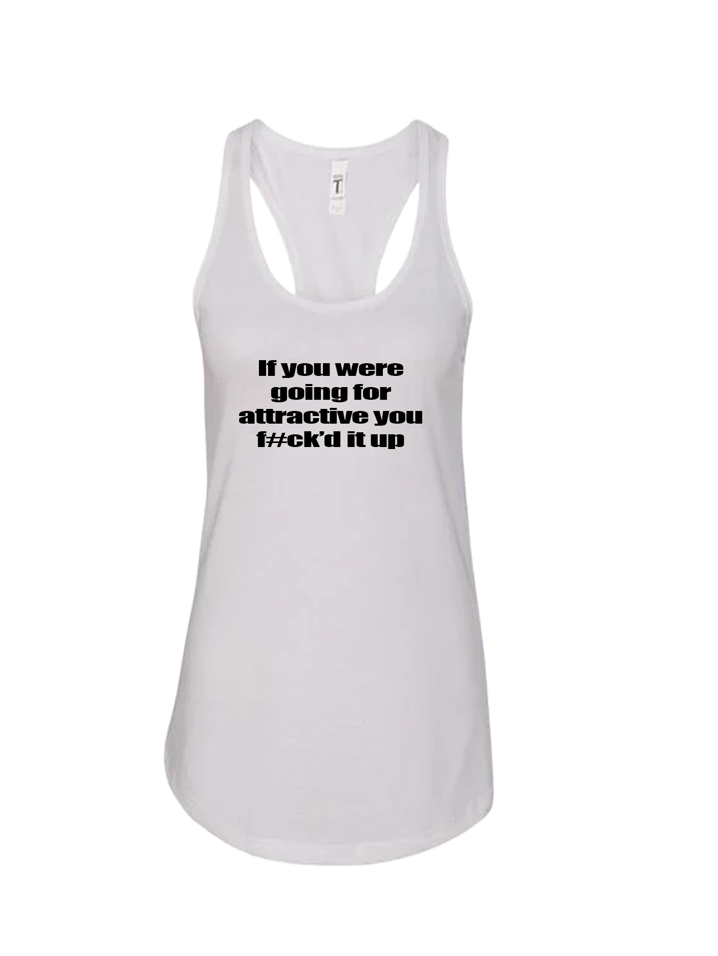 Ladies' Ideal Racerback Tank - F#ck'd it Up - Image 1