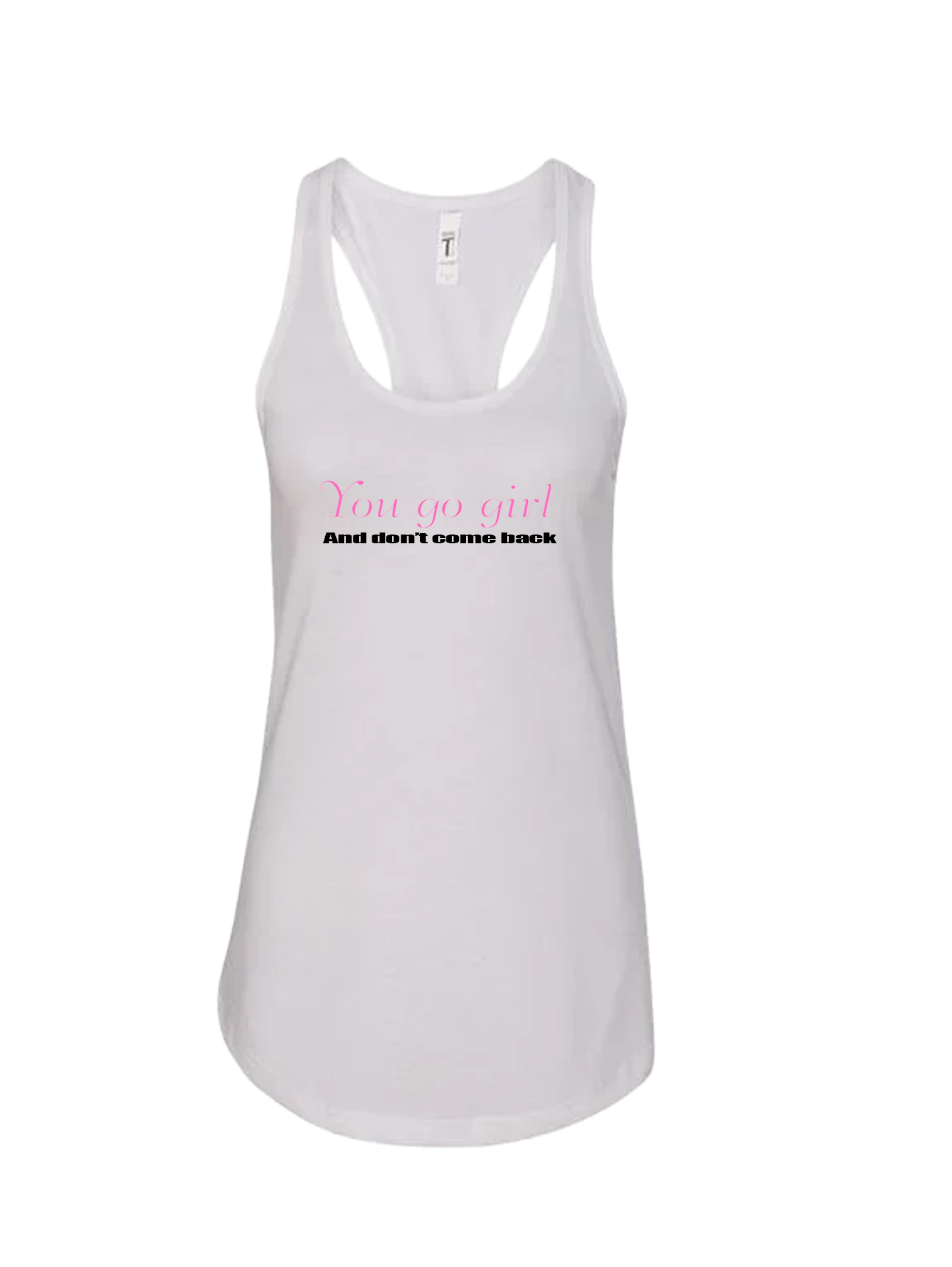 Ladies' Ideal Racerback Tank - Gives a Sh!t - Image 1