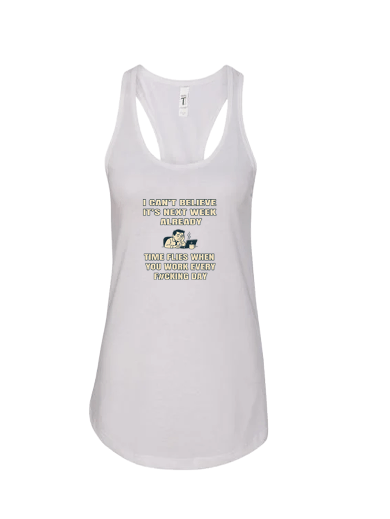 Ladies' Ideal Racerback Tank - Time Flies