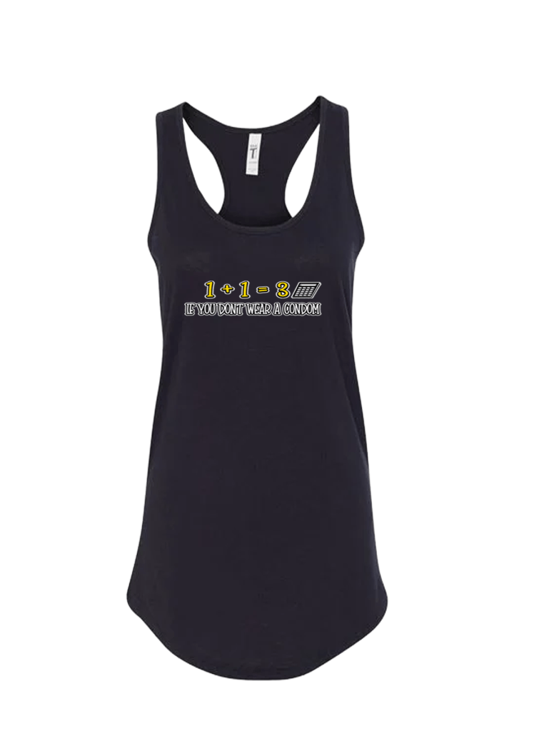 Ladies' Ideal Racerback Tank - Wear a Condom