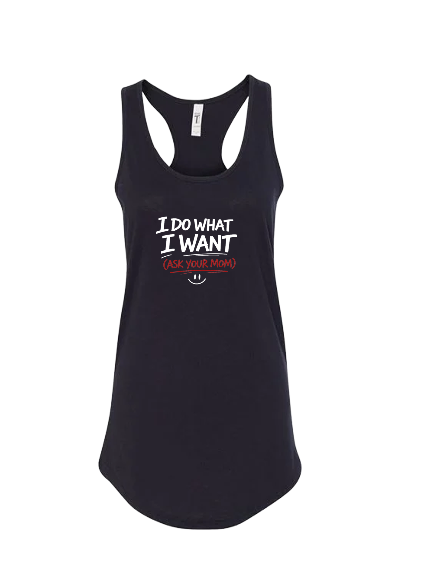 Ladies' Ideal Racerback Tank - Ask Your Mom - Image 2