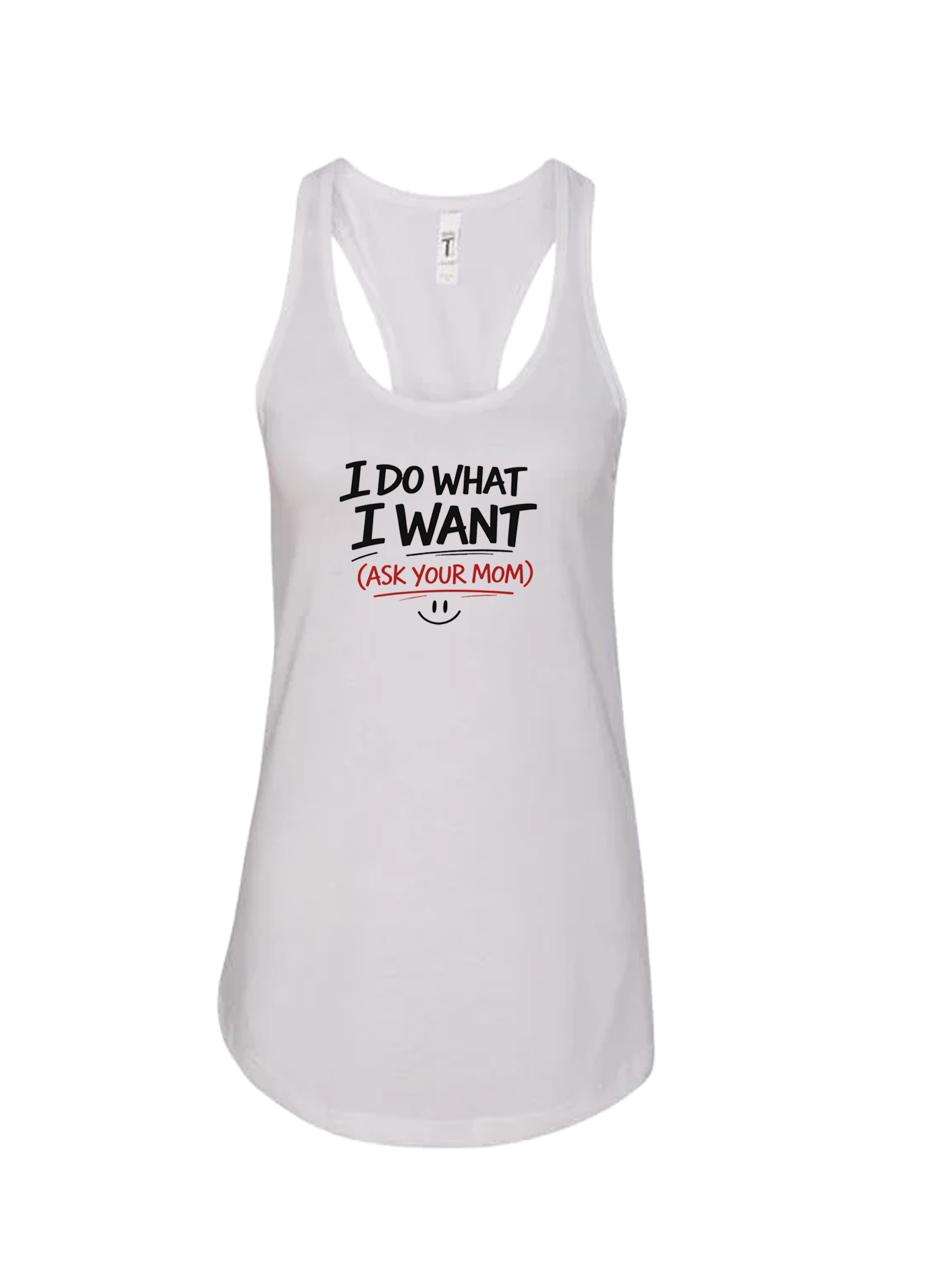 Ladies' Ideal Racerback Tank - Ask Your Mom - Image 1